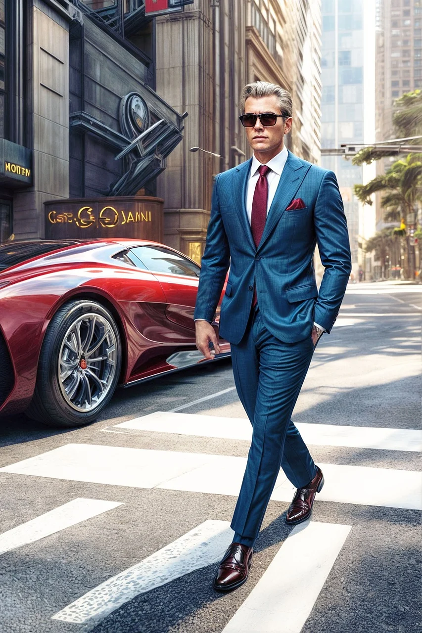 Homem de terno slin fit